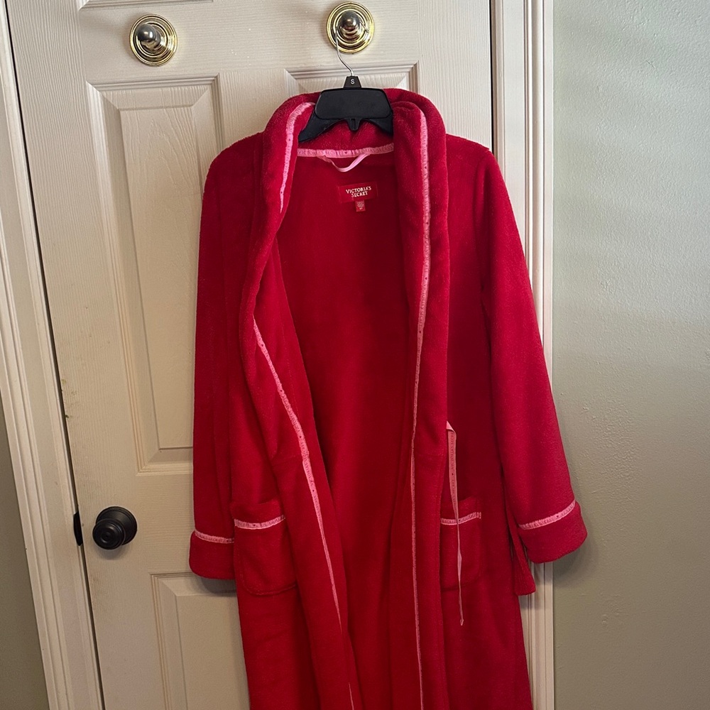 Victoria's Secret Vibrant Red Plush Robe